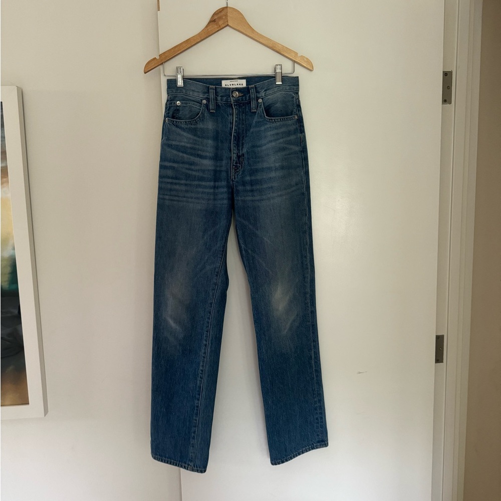 SLVRLAKE women’s LONDON straight leg jean sz 26 blue